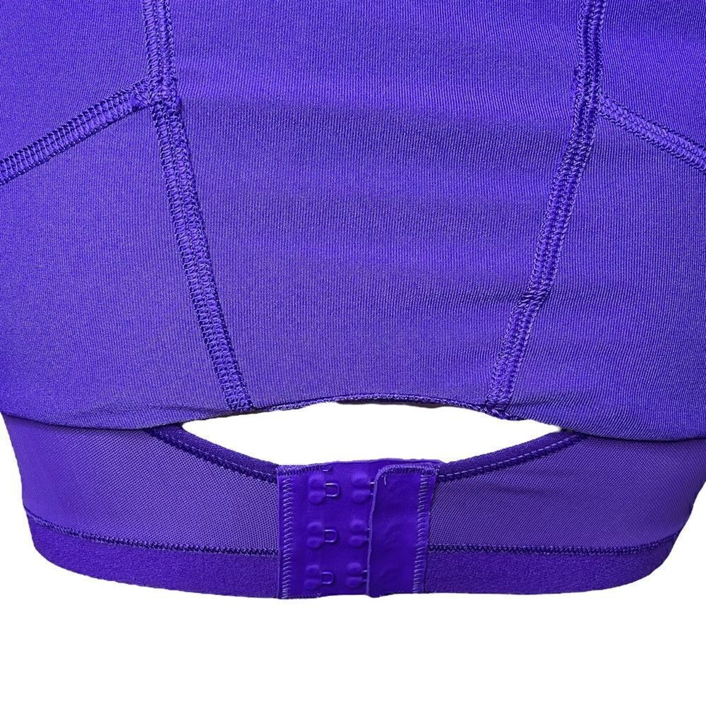 ATHLETA Tank Top Built In Bra Support Racerback Yoga Running Purple Womens 34B - Picture 8 of 11